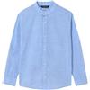 Mayoral Camicia m/l Collo Coreano per Bambini e Ragazzi Celeste 10 Anni (140cm)