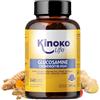 Kinoko life Glucosamina e Condroitina - 240 Capsule con MSM, Collagene marino, Acido Ialuronico, Curcuma, Pepe Nero, Zenzero, Boswellia e Quercetina. Per articolazioni, cartilagine e ossa