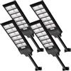 Viugreum Lampione Solare LED Esterno 600W/1080Led con Sensore di Movimento, 3 Modi/6500K, IP65 Impermeabile con Telecomando, 4 Pezzi