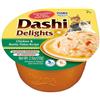 INABA Dashi Delights, Delicati Fiocchi in Brodo di Pollo e Fiocchi di Bonito - Cibo Umido per Gatti con Dashi - Snack per Gatti Ricco di Proteine, Ingredienti Naturali - Pasto Complementare - 1 x 70gr