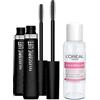 L'Oréal Paris Telescopic Lift Mascara Allungante e Volumizzante Formula Vegana con Complesso di Ceramidi Texture Leggera Contro Grumi o Sbavature Colore Nero - 2 Cosmetici + Acqua Micellare 30ml