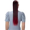 CAISHA 60cm Posticcio Per Capelli Hailey Con 2 Nastri Coda Di Cavallo Voluminoso Capelli Finti Liscio Nero Rosso Mix HCB1