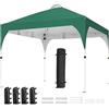 Yaheetech Gazebo da Giardino 3 x 3 M Impermeabile Pieghevole Tendone in Ferro e Tela Oxford con Paletti Corde per Spiaggia Uso Commerciale Patio Campagna Veranda Verde