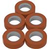 AUPROTEC 5 rotoli VDE Nastro Isolante Elettrico PVC Nastro Adesivo 15mm x 10m DIN EN 60454-3-1 colore: marrone