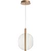 Ondaluce Lampada a sospensione LED JUIS in vetro texturizzato TRASPARENTE Piccolo 30 cm