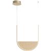 Ondaluce Lampada a sospensione LED LOTUS 53 cm con inserto amovibile in vetro granigliato ORO