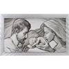 LIBEROSHOPPING Quadro su tela moderno 72X132 cm tema Sacra Famiglia con cornice in legno decorata