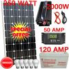 haloshop KIT FOTOVOLTAICO 2 KW PANNELLO 250W BATTERIA 120 AH CAMPER NAUTICA ACCUMULO