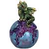 Nemesis Now Geode Guard, statuetta di cristallo a forma di drago verde, 12,7 cm