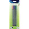 TSI Fine Liner 4 Colori, Punta 0,4 mm, Fusto Esagonale, Penna (Rosso, Blu, Verde, Nero), Cod. art. 38713