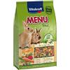 Vitakraft Menu Vital, alimento completo per conigli nani, con erba medica, con mela, con zucca, arricchito con erbe aromatiche, senza l'aggiunta di zuccheri e cereali (1x 3kg)