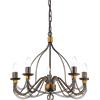 Ideal Lux Lampadario a sospensione Corte sp5 ruggine di Ideal Lux