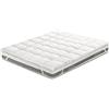 Tata Home Topper Materasso Matrimoniale 165x195 cm con soffietto altezza 5 cm Coprimaterasso Trapuntato Imbottito con Elastici Correttore per Materasso Double face Estivo e Invernale