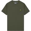 Lyle & Scott Uomo T-Shirt Raglan Sports Core Verde Cactus M