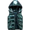 ACMEDE Piumino smanicato trapuntato bambini bambina con cappuccio, senza maniche, uomo gilet invernale effetto lucido giubbotto da donna giacca casual gilet cappotto con cappuccio