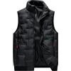 Peuignao Gilet Trapuntato Uomo Invernale Imbottito Casual Taglie Forti Giacca Senza Maniche Cappotto Puffer Grigio 6XL