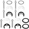MYLERCT 4 Pezzi Kit Fissaggio Rubinetto, MYLERCT Kit Fissaggio Rubinetto Lavello Cucina, Adatto a Cucina, Bagno, Lavanderia