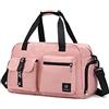 CORIOS Borsa Sportiva Donna/Uomo Borsone da Viaggio Grande Borsone Palestra Weekender Pernottamento Piscina Palestra Bagaglio a Mano con Scomparto Scarpe & Tasca di Separazione Bagnata e Asciutta Rosa