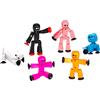 Zing Stikbot Family Pack - Set di 4 Figure, 1 Gatto e 1 Cane, Action Figure da Collezione per Animazione Stop Motion