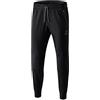 Erima Essential, Pantaloni della tuta Donna, Grigio Chiaro Melange/Nero, 46