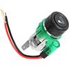 CGEAMDY Presa Accendisigari Auto 12V DC, Automobilistico Accessori Adattatore Accendisigari, con Fusibile Cavo per Navi, Auto, Moto, Barca, Tosaerba a Scoppio, Universale, Impermeabile, Durevole