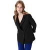 Trendyol Giacca Blazer con Bottoni Neri, Nero, 70 Donna