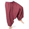 PANASIAM Aladin Pants Cotton 'Lini', Patchwork Brown Tones, L
