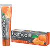 Biomed Citrus Fresh 97% Dentifricio naturale | Arancia, alito fresco, gengive sane | Oli essenziali di mandarino, pompelmo e limone, gusto frutta, vegetariano, privo di SLES 100 g