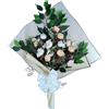 DRW Bouquet di fiori per cimitero bouquet di fiori artificiali per mettere in vaso vaso vaso o sopra sepoltura 73x63x20 cm (Rannunci te)