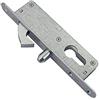 ADGO H-35 Serratura a Gancio per Porte Pedonali Cancelli Scorrevoli Scorrevoli per Profili in Alluminio, Verniciata a Polvere, Grigio Argento, 1 pezzo