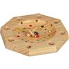 relaxdays Roulette Tirolese, Ottagonale, 16 Buchi, Bambini e Adulti, Gioco Abilità, HxD 3x28 cm, Legno Naturale, Colore, 3 x 28 x 28 cm, 10023510