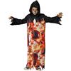Rubie's RUBIES Costume Da Skull dell'inferno per bambini, Tuta con stampa e cappuccio, ufficiale Rubies per Halloween, carnevale, feste e adempimento
