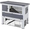Ferplast Gabbia per conigli grand lodge 120 grigio, 115,5x73x110 cm - ferplast