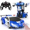 Yellcetoy Polizia Macchina Telecomandata Transform Giocattoli, Auto Robot con Gesti della Mano Sening Luce lampeggiante Musica ed Effetto Sonoro, 2,4G RC Car con Batterie Regalo per Ragazzi 3-10 Anni