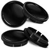 SkinoEu Compatibile con Coprimozzo VW 5G0601171XQI 66mm Copricerchi Tappi Ruota Cerchi Lega Ricambio Nero CR 4