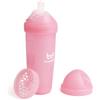Herobility Double Anti-Colic Baby Bottle | Award-Winning Hero Baby Bottles | Soft Breast- Like Teat, Easy Mixing Lid & Net | Safe & Environment Friendly Materials | 340ml/12 fl oz Howthorn Rose