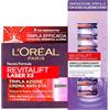 L'OREAL PARIS L'Oréal Paris Revitalift Filler Trattamento Rimpolpante Viso Intensivo con Acido Ialuronico 7 Ampolle Monodose + Crema Giorno Laser X3 Antietà Illuminante Rassodante con Pro-Retinolo e Vitamina C 50ml