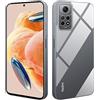 HS Products HSP Cover per Xiaomi Redmi Note 12 Pro 4G - Antiurto e Perfettamente Aderente | Custodia in Silicone TPU con Microdots Anti-Ingiallimento e Protezione Fotocamera - Trasparente