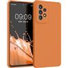kwmobile Cover per Samsung Galaxy A53 5G Custodia - Back Case per Smartphone in Silicone TPU - Protezione Gommata - albicocca calda
