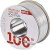 Emos non schermati zweidr athle itung 2 x 0,75 mm, 100 pezzi, bianco, s8271