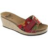 Scholl MALTESINA TEXTILE+SUEDE WOMENS RED/FLOWER FANTASY 40