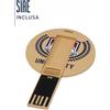 Chiavetta usb da 1 a 64GB piccola rotonda con scocca biodegradabile personalizzate o neutre