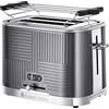 Russell Hobbs Tostapane, Scaldapanini, Toast Farciti, 2 fette diversa dimensione, Funzione Lift & Look, Riscalda e Scongela, Geo Steel 25250-56