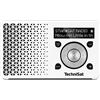 TechniSat DIGITRADIO 1 - Radio DAB+ portatile con batteria ricaricabile (DAB, VHF, Altoparlante, Ingresso per cuffie, Memoria preferiti, Display OLED, Compatta, 1 Watt RMS), Bianco/Argento