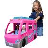 Mattel Barbie Camper dei Sogni con Scivolo e Piscina 2 Cuccioli 7 Aree Gioco HCD46
