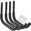 Heavdace Grandi ganci per garage, 31,5 cm, resistenti, per garage, montaggio a parete, portata massima 45 kg
