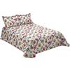 Viantala viantla Sylvia 100 Set Lenzuolo, Letto 135, Cotone, Rosso e Bianco.