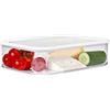 Mepal - Contenitore per Frigorifero Modula - Contenitore Trasparente per Alimenti con Coperchio - Organizzatore per Cucina - Impilabile ed Ermetico - 1 x 4800 ml - White