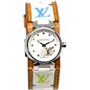 Louis Vuitton Pre-Owned - Orologio Tambour 24mm Pre-owned anni '90-2000 - Donna - acciaio inossidabile/pietra/pelle - Taglia unica - Argento
