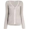 CHANEL Pre-Owned - Top Sports Line con zip Pre-owned 2003 - Donna - cotone - 34 - Grigio